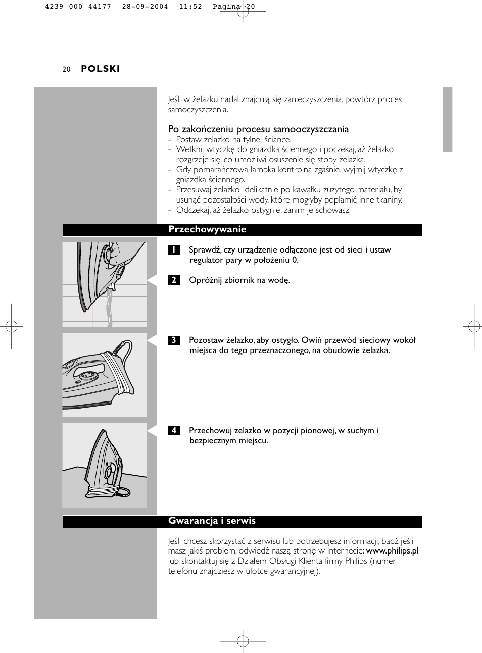 Philips HI518 User Manual | Page 20 / 130