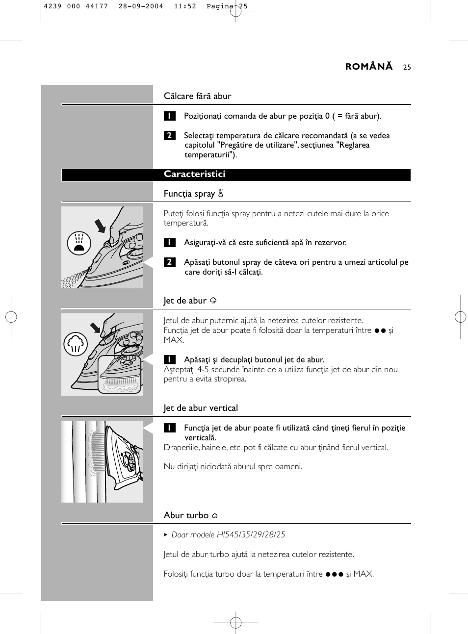 Philips HI518 User Manual | Page 25 / 130