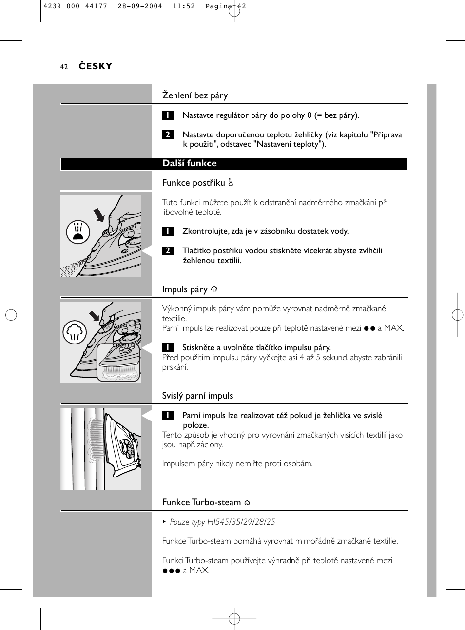 Philips HI518 User Manual | Page 42 / 130