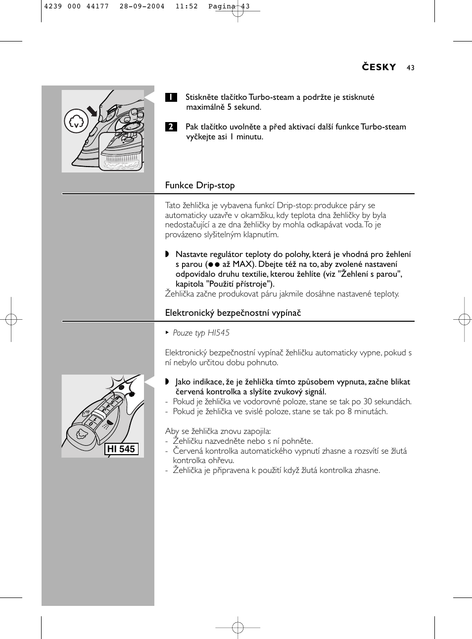 Philips HI518 User Manual | Page 43 / 130