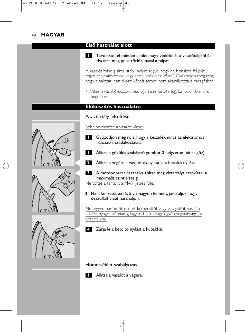 Philips HI518 User Manual | Page 48 / 130