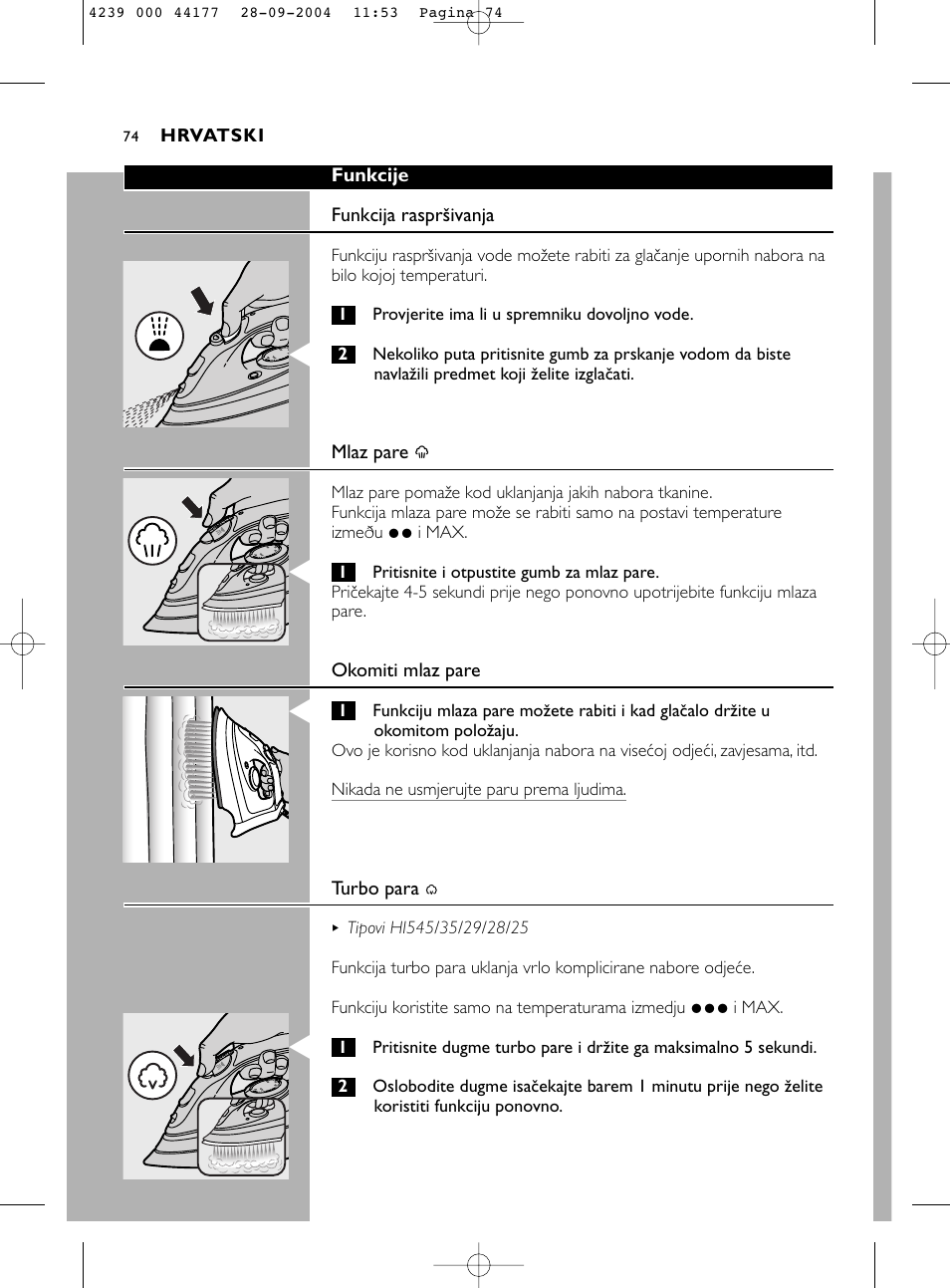 Philips HI518 User Manual | Page 74 / 130