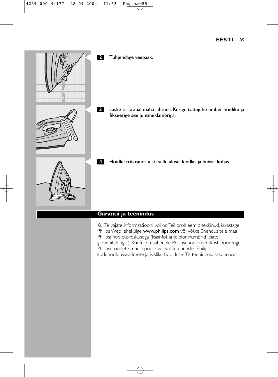 Philips HI518 User Manual | Page 85 / 130