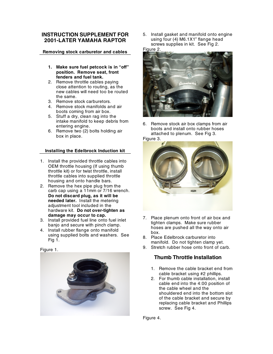 Edelbrock Yamaha 9355 User Manual | 2 pages
