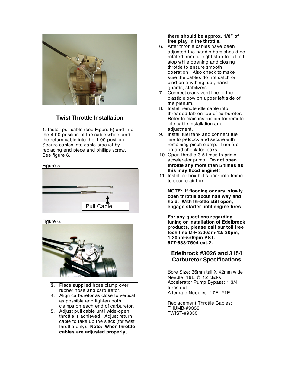 Edelbrock Yamaha 9355 User Manual | Page 2 / 2