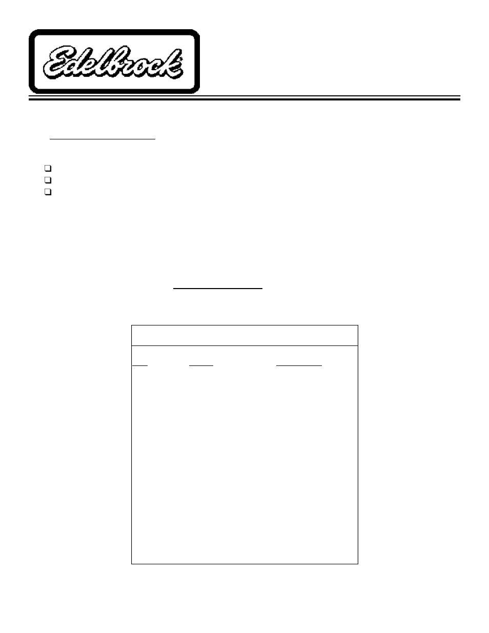 Edelbrock 25-9213 User Manual | 2 pages