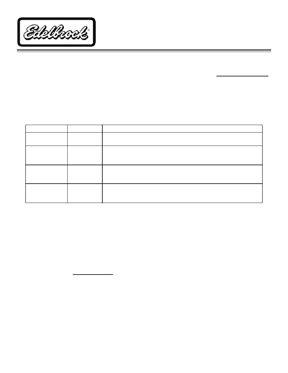 Edelbrock 2191 User Manual | 3 pages