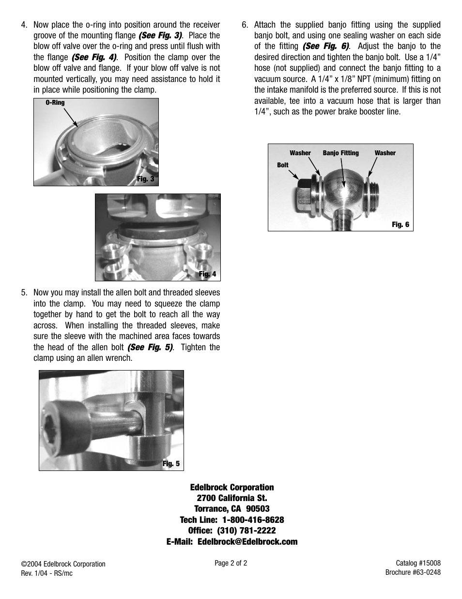 Edelbrock 15008 User Manual | Page 2 / 2