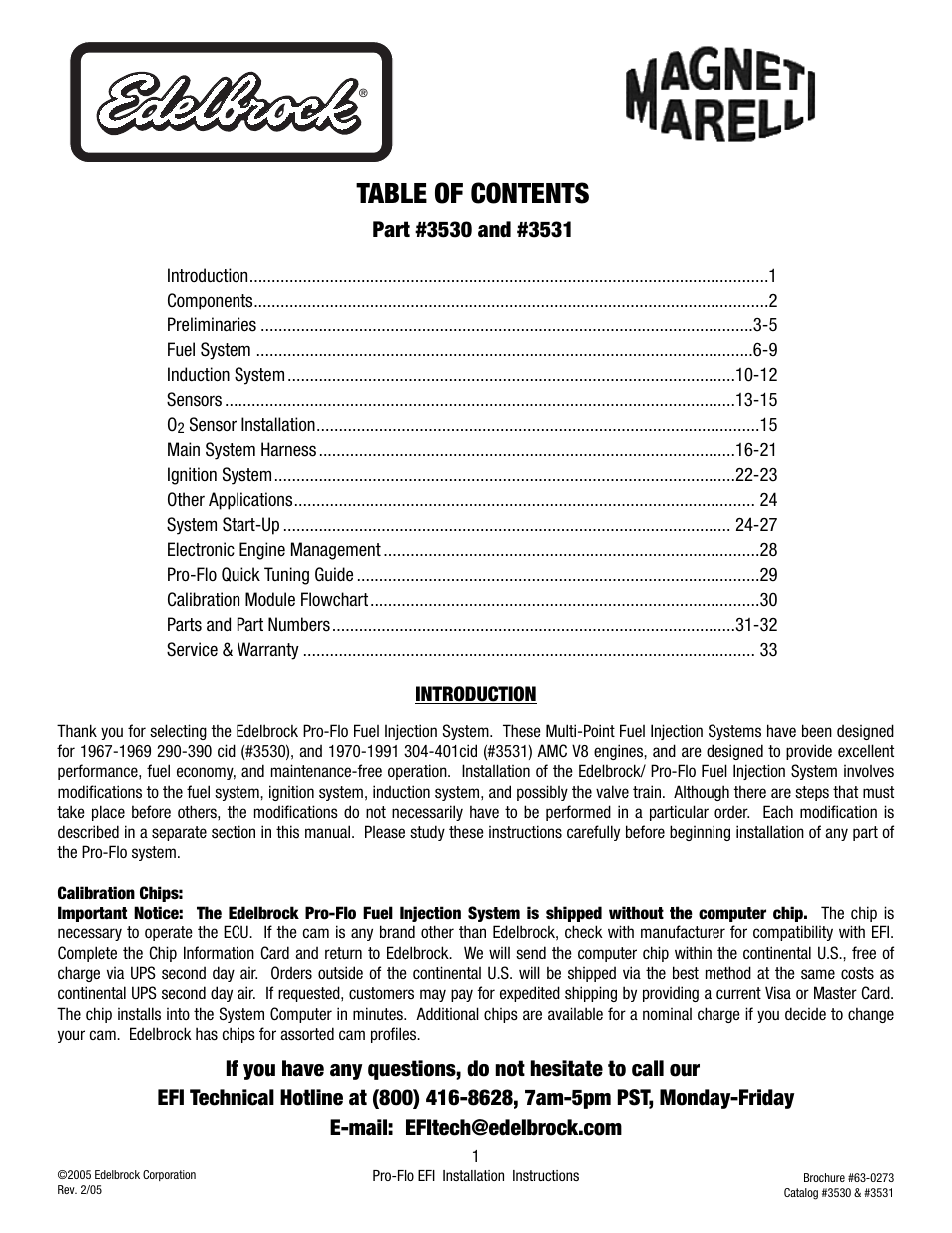 Edelbrock 3530 User Manual | 33 pages