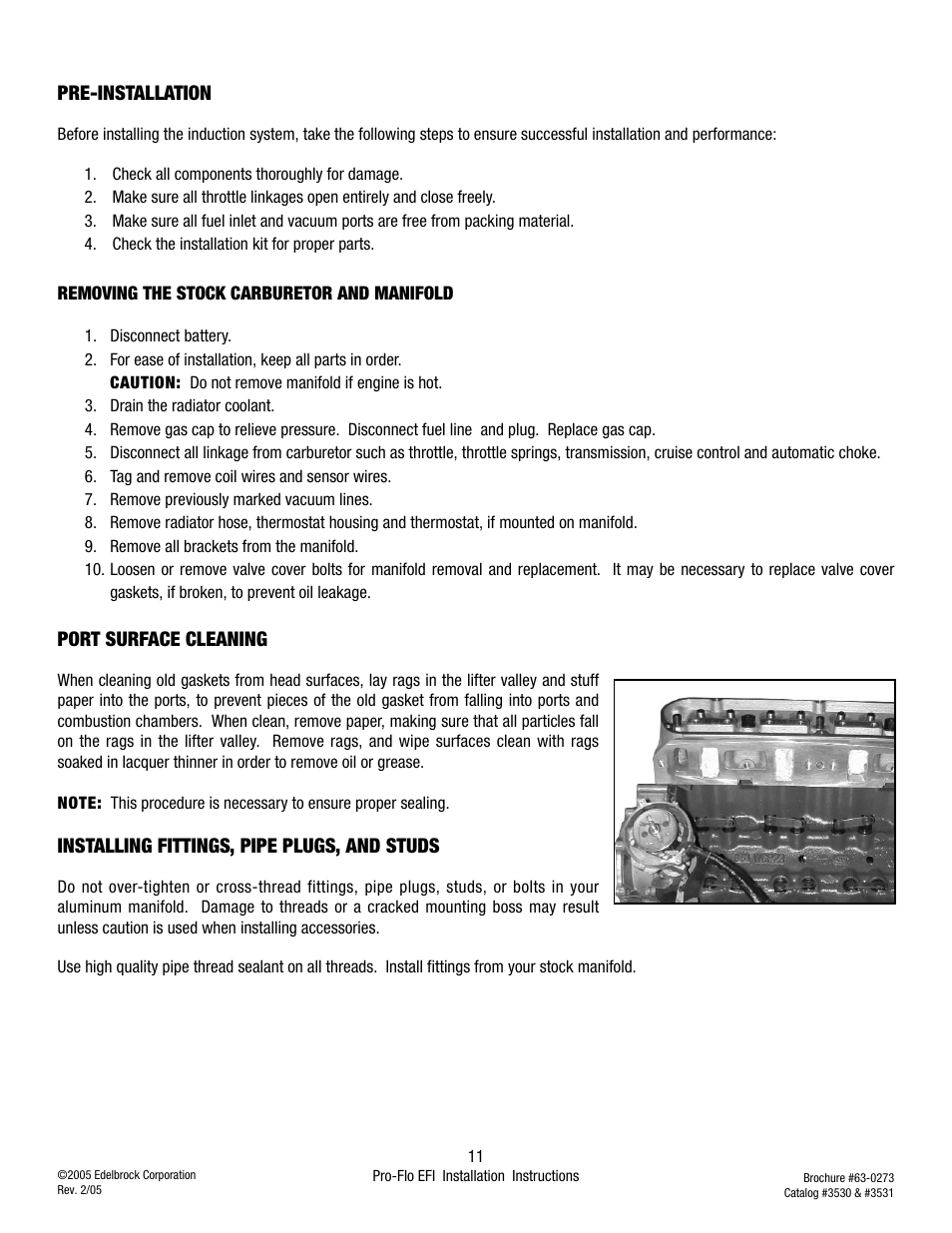 Edelbrock 3530 User Manual | Page 11 / 33
