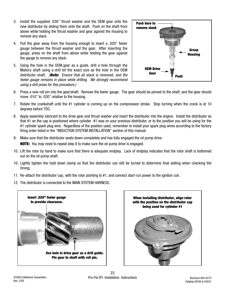 Edelbrock 3530 User Manual | Page 23 / 33