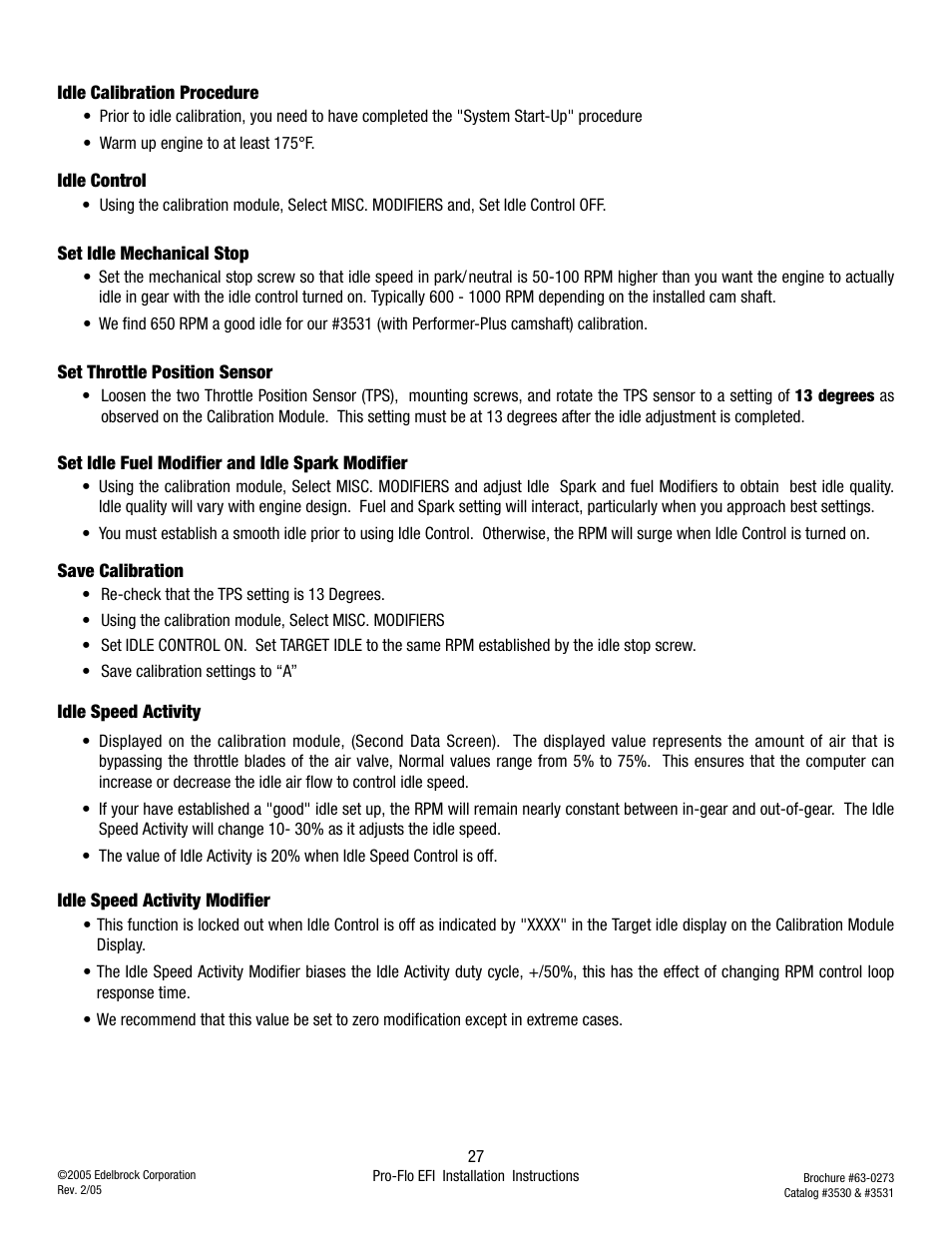 Edelbrock 3530 User Manual | Page 27 / 33