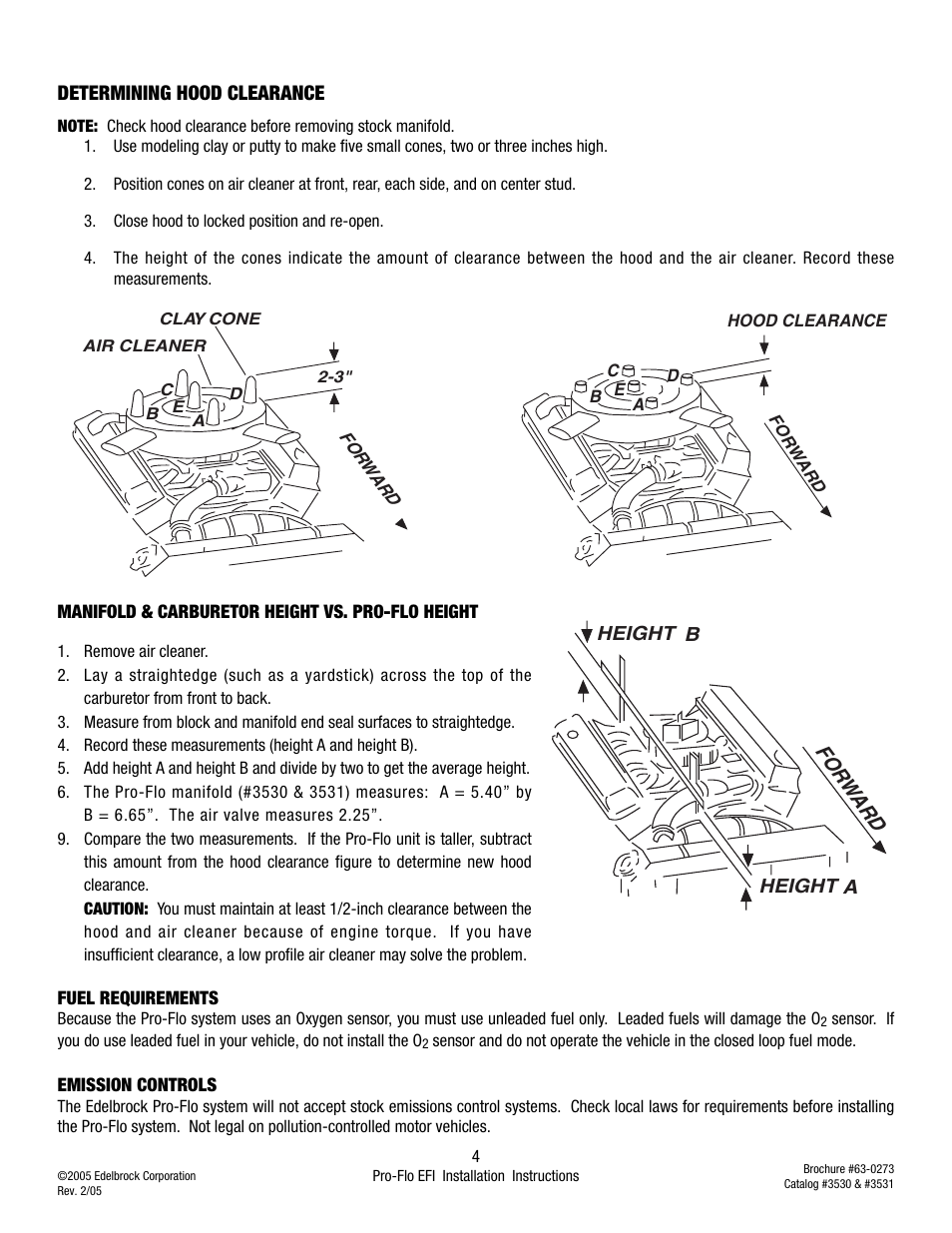 For w ard | Edelbrock 3530 User Manual | Page 4 / 33