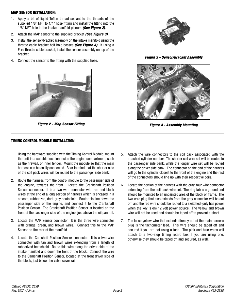 Edelbrock 2838 User Manual | Page 2 / 4