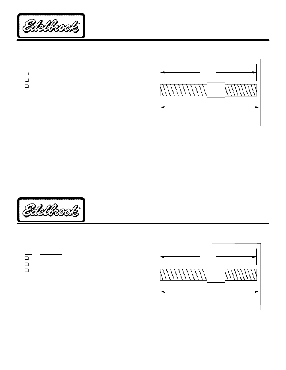 Edelbrock 15013 User Manual | 1 page