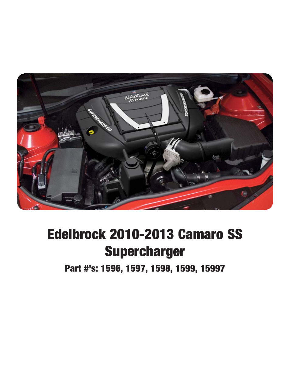 Edelbrock 2010 User Manual | 28 pages