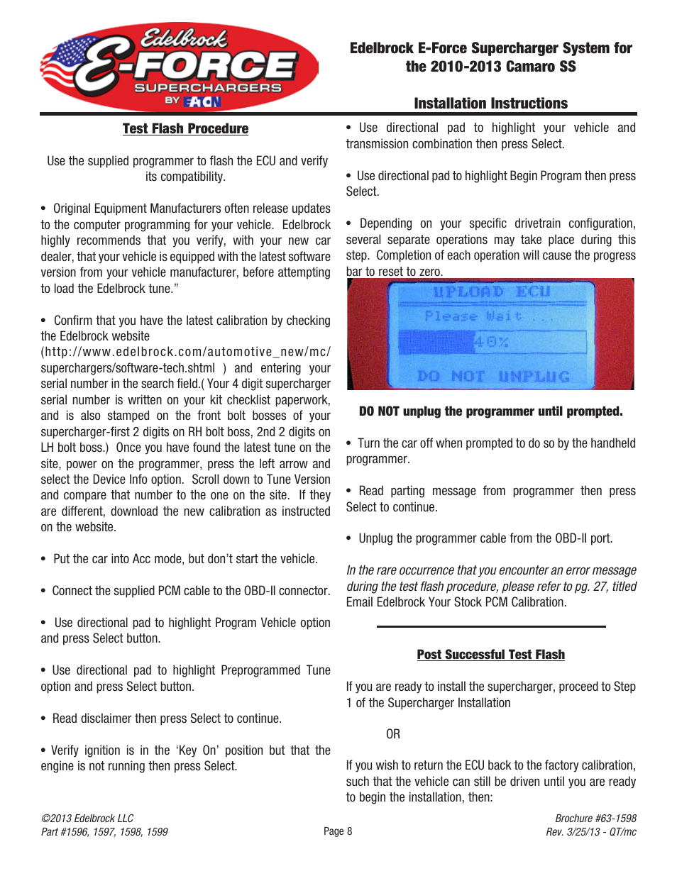 Edelbrock 2010 User Manual | Page 9 / 28