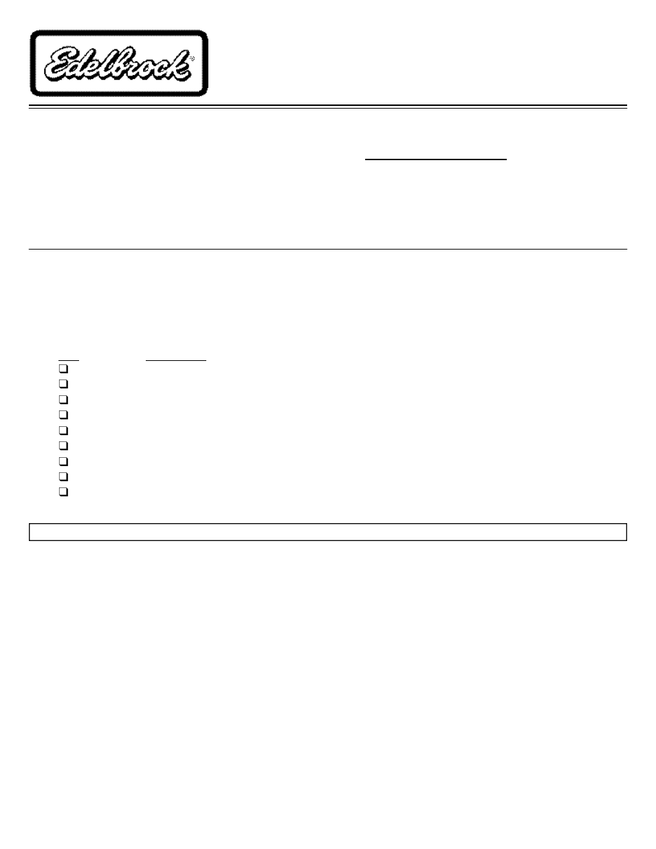 Edelbrock 17930 User Manual | 4 pages