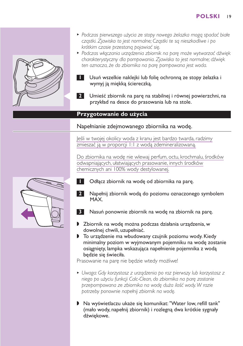 Philips GC8080 User Manual | Page 19 / 102