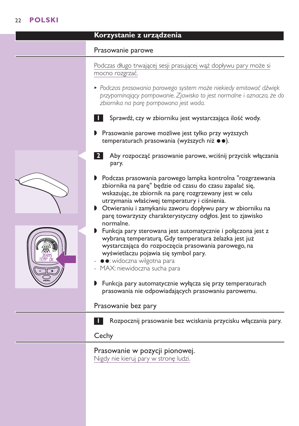 Philips GC8080 User Manual | Page 22 / 102