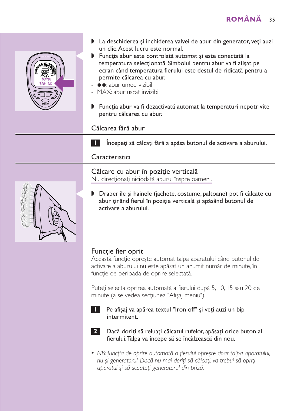 Philips GC8080 User Manual | Page 35 / 102