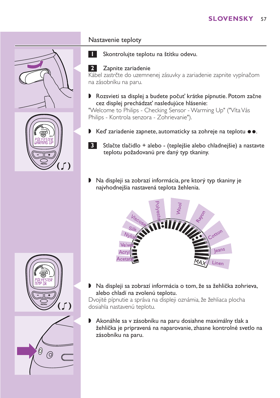 Philips GC8080 User Manual | Page 57 / 102
