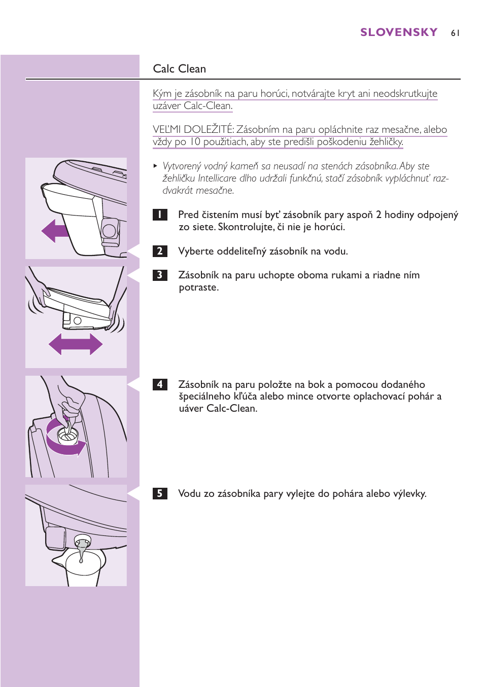 Philips GC8080 User Manual | Page 61 / 102