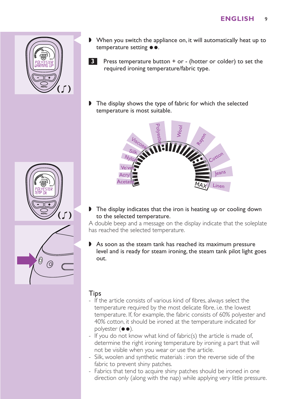 Philips GC8080 User Manual | Page 9 / 102
