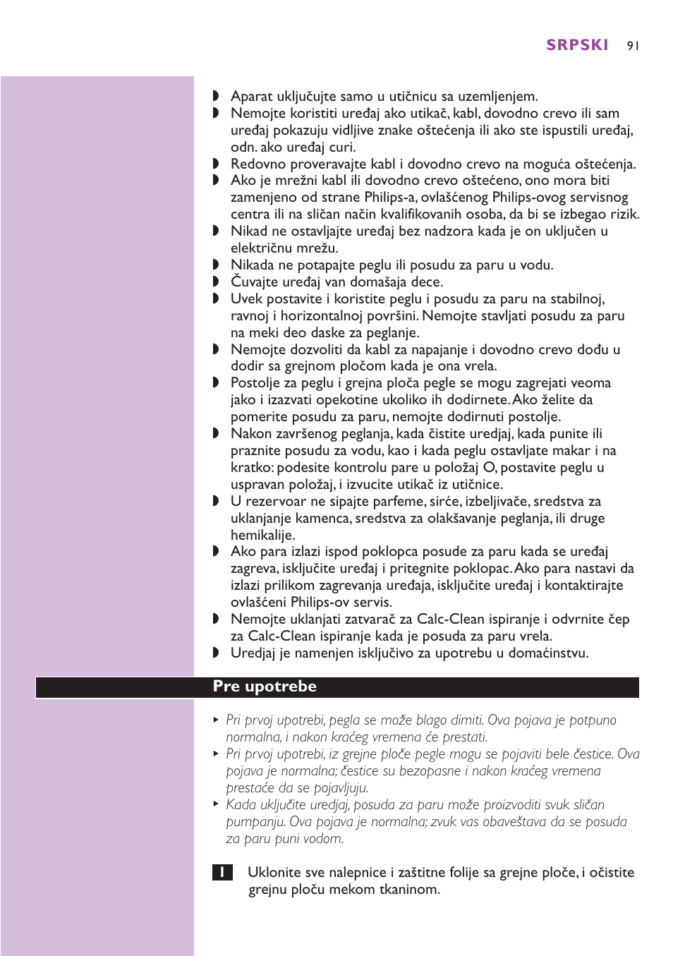 Philips GC8080 User Manual | Page 91 / 102