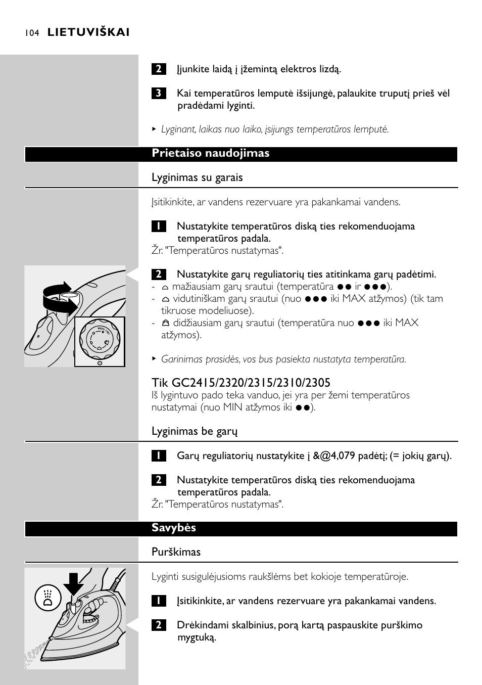 Philips GC2305 User Manual | Page 104 / 138