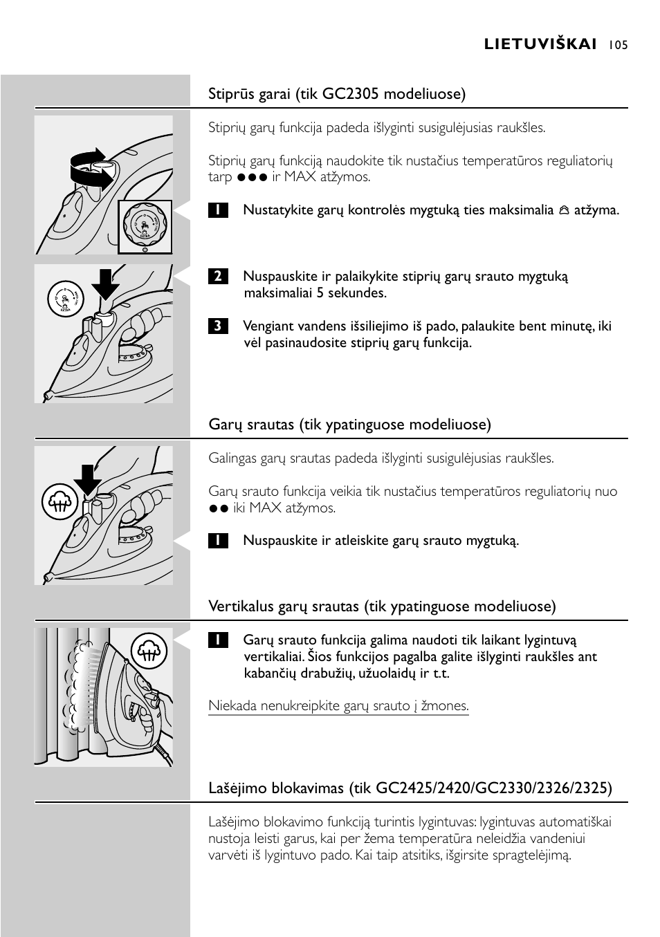 Philips GC2305 User Manual | Page 105 / 138