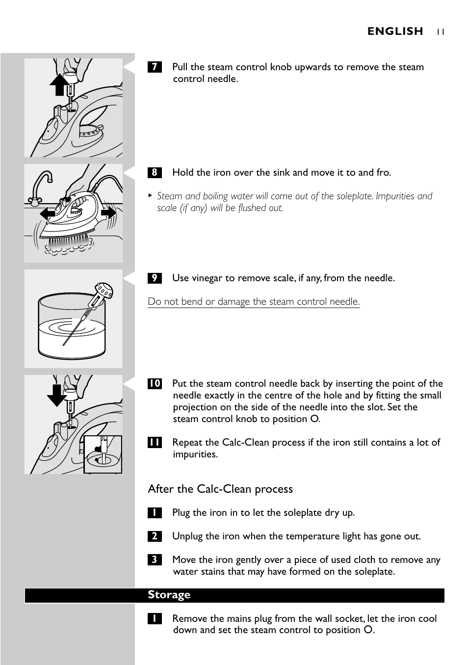 Philips GC2305 User Manual | Page 11 / 138