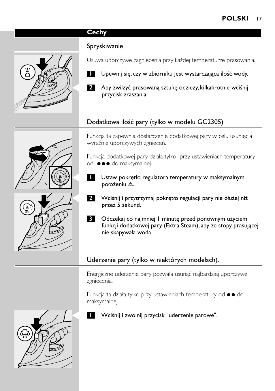 Philips GC2305 User Manual | Page 17 / 138