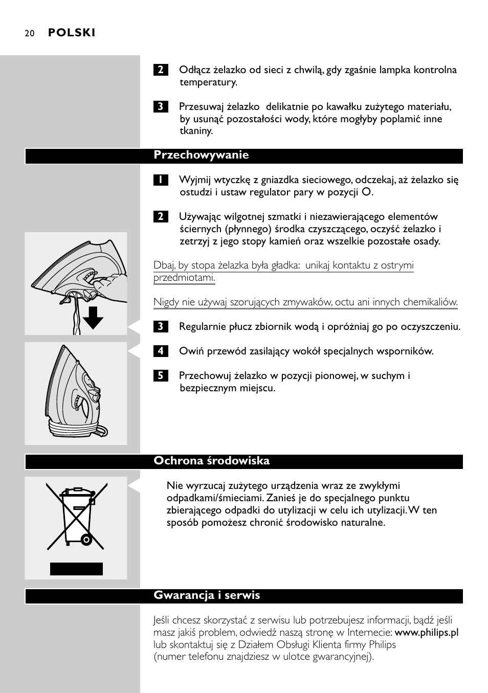 Philips GC2305 User Manual | Page 20 / 138