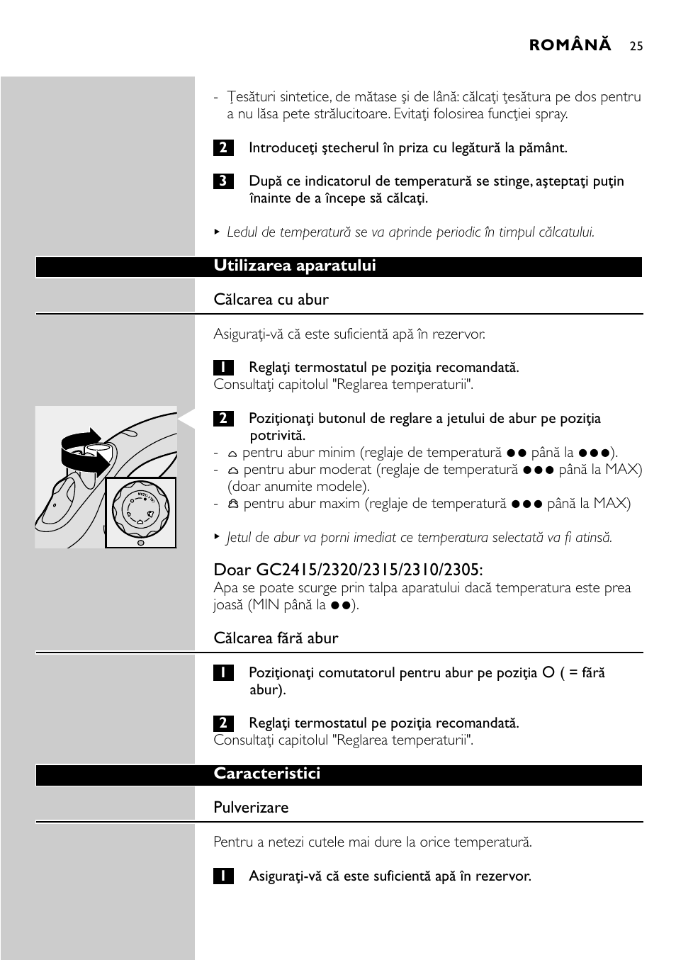 Philips GC2305 User Manual | Page 25 / 138