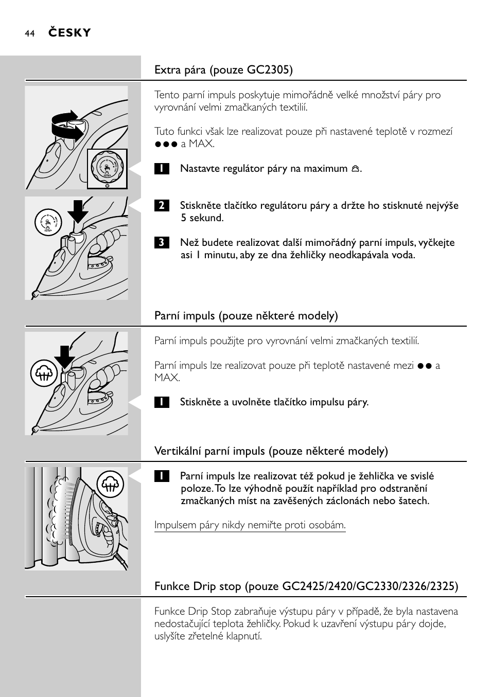 Philips GC2305 User Manual | Page 44 / 138