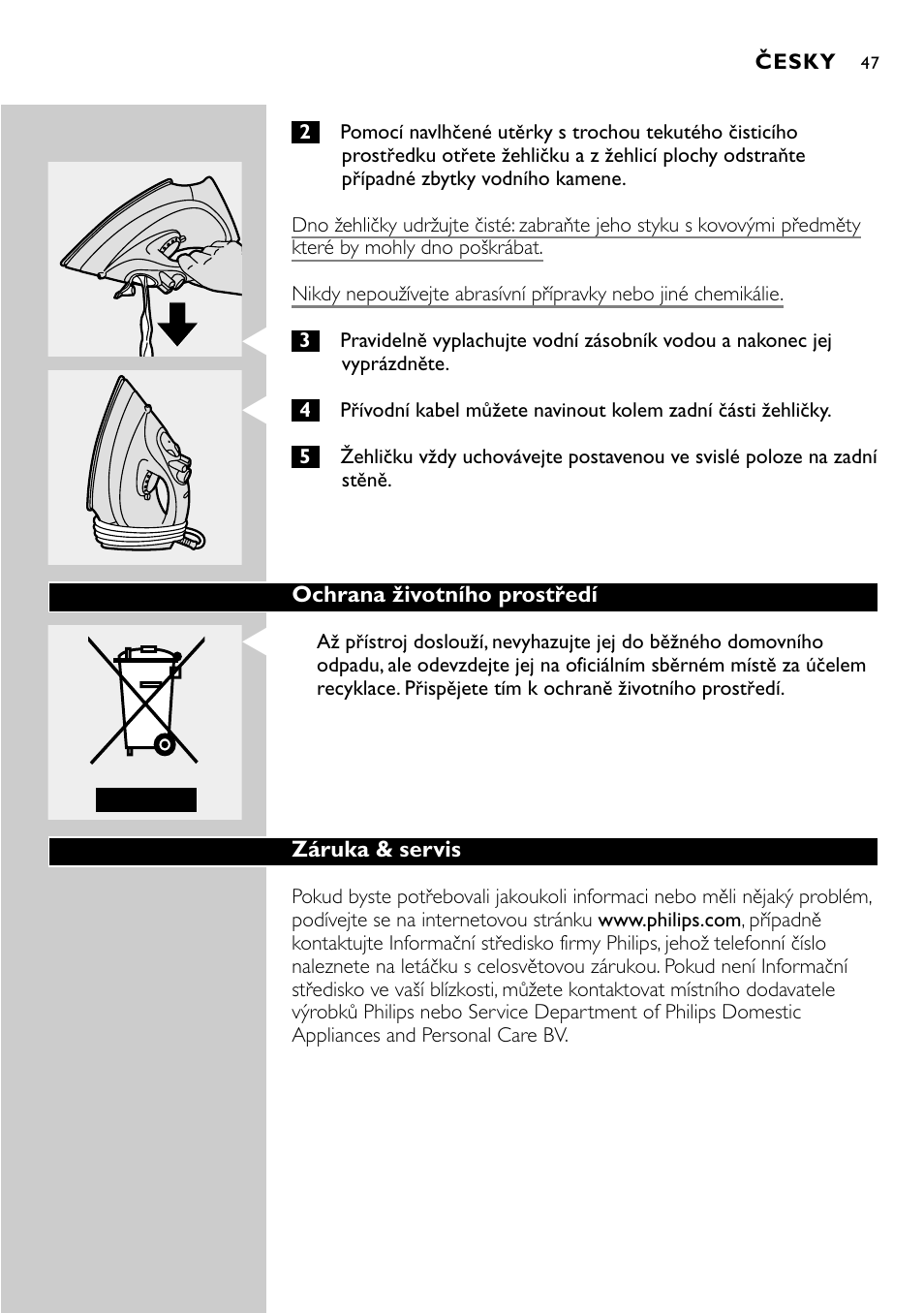 Philips GC2305 User Manual | Page 47 / 138