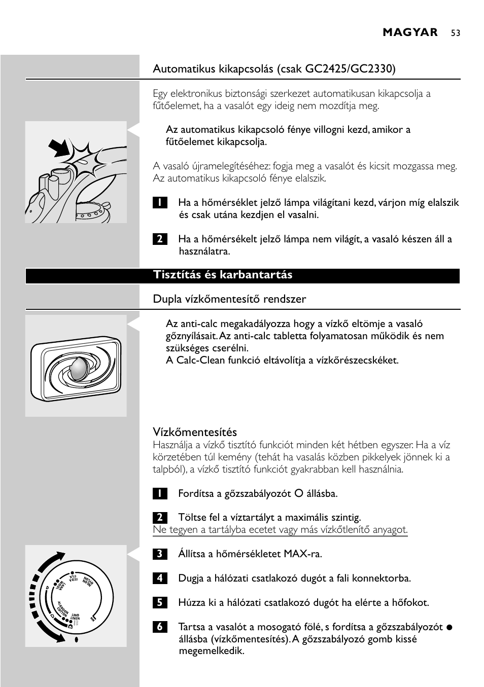 Philips GC2305 User Manual | Page 53 / 138