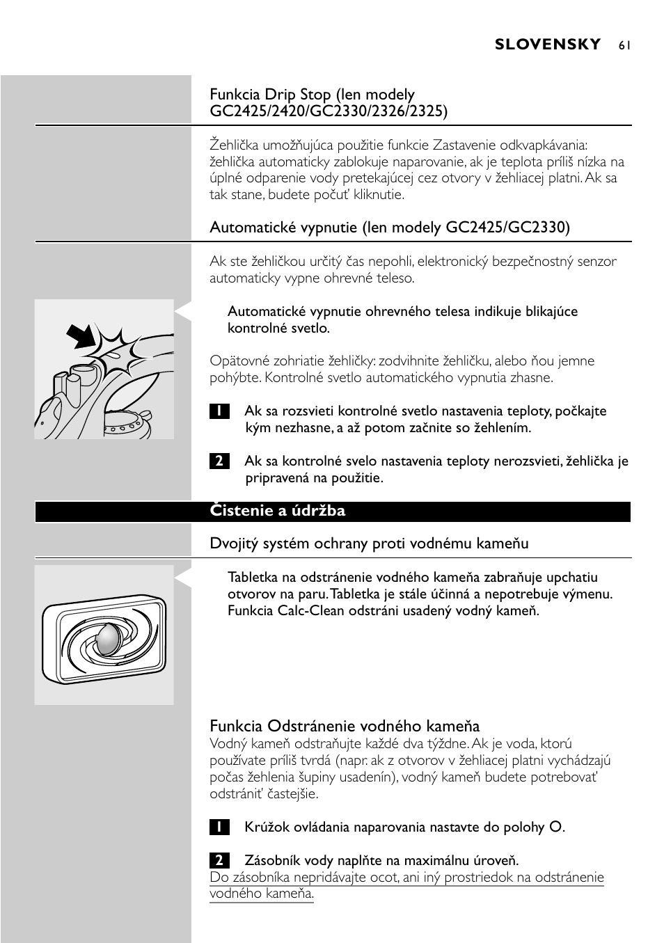 Philips GC2305 User Manual | Page 61 / 138