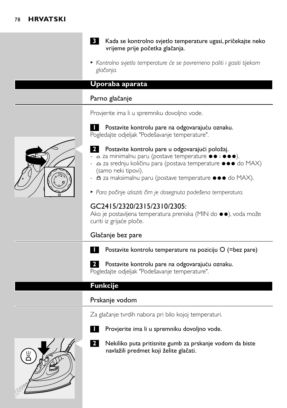 Philips GC2305 User Manual | Page 78 / 138