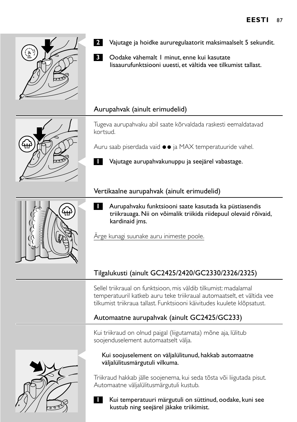 Philips GC2305 User Manual | Page 87 / 138