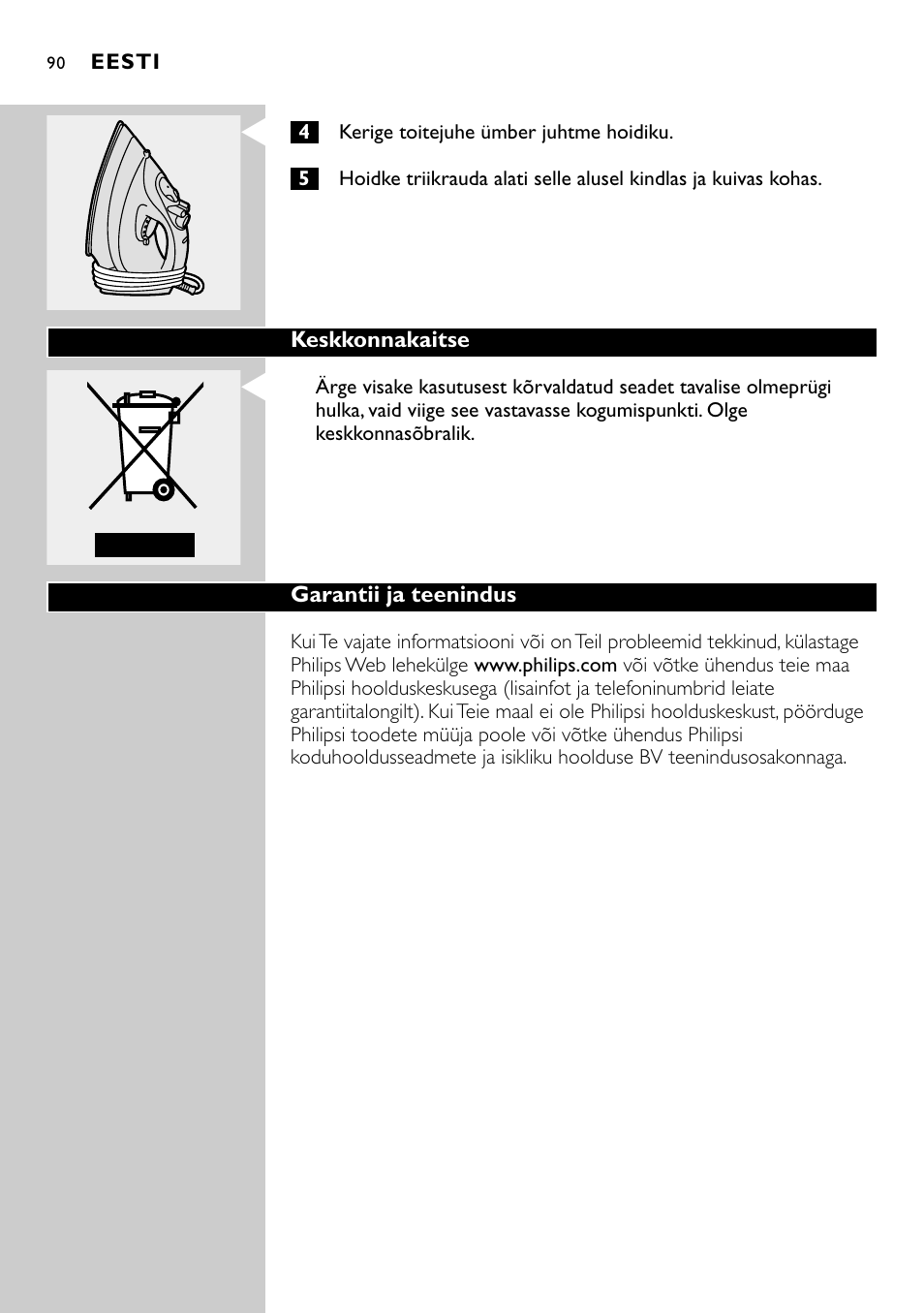 Philips GC2305 User Manual | Page 90 / 138