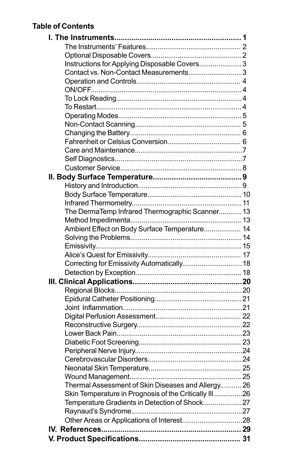 Exergen DT 1001-LN User Manual | Page 2 / 34