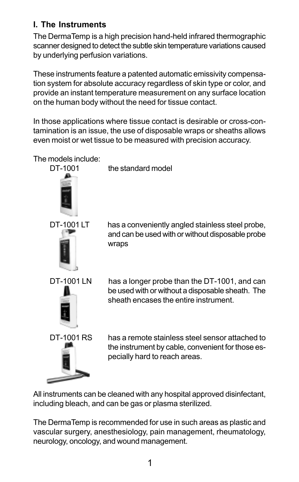 Exergen DT 1001-LN User Manual | Page 3 / 34