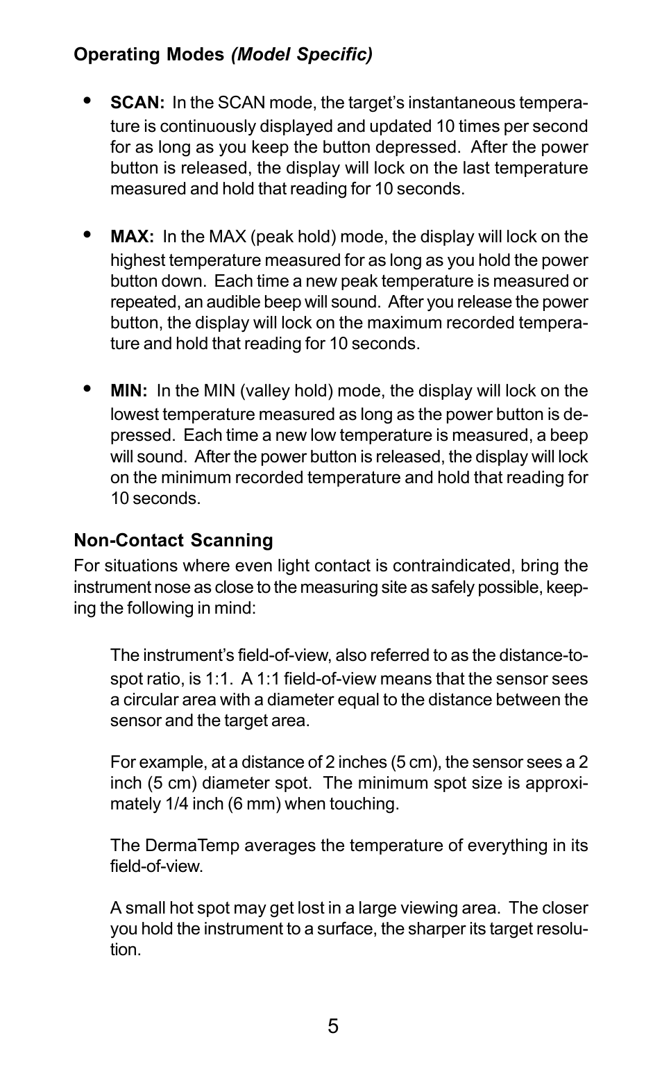 Exergen DT 1001-LN User Manual | Page 7 / 34