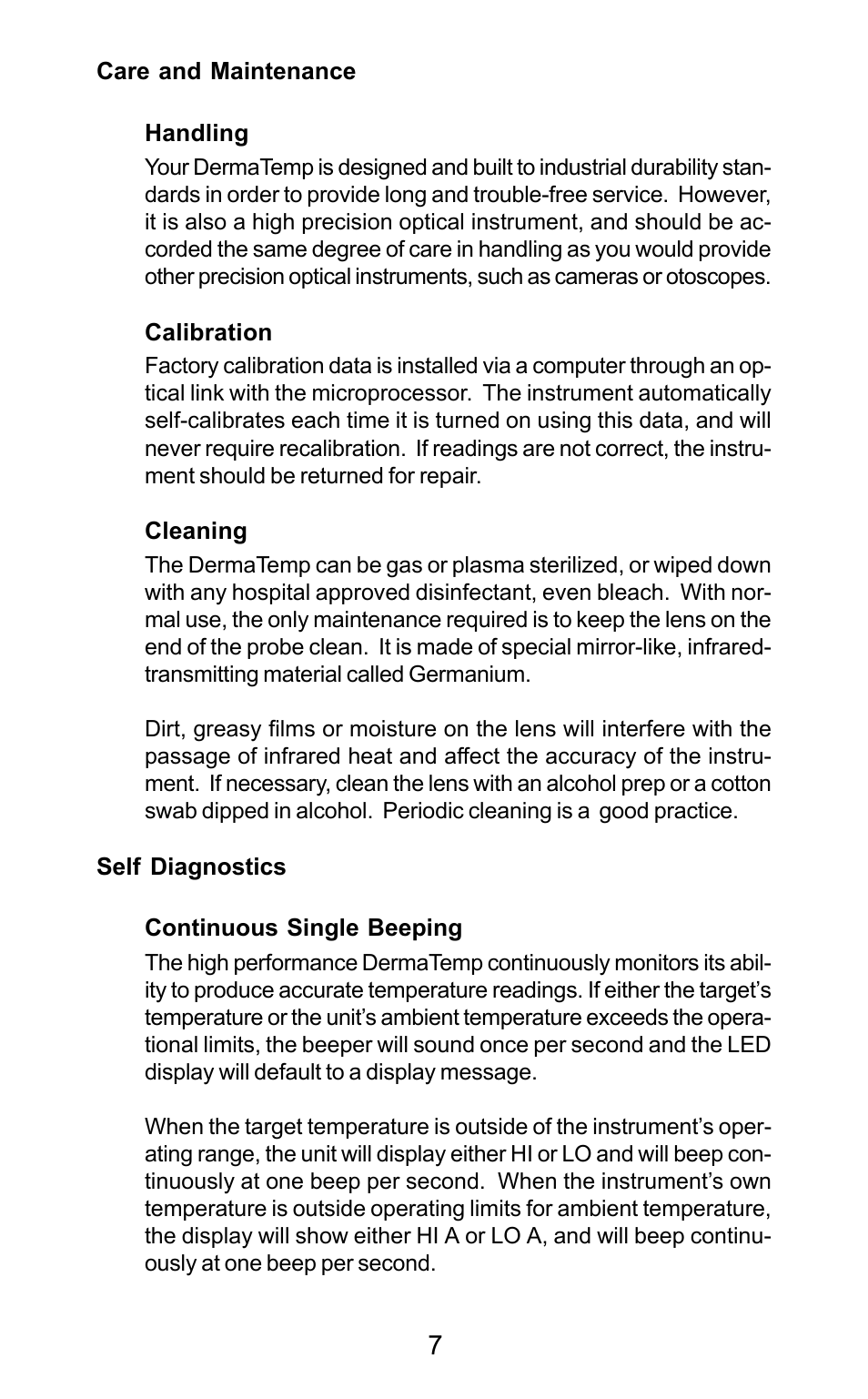 Exergen DT 1001-LN User Manual | Page 9 / 34