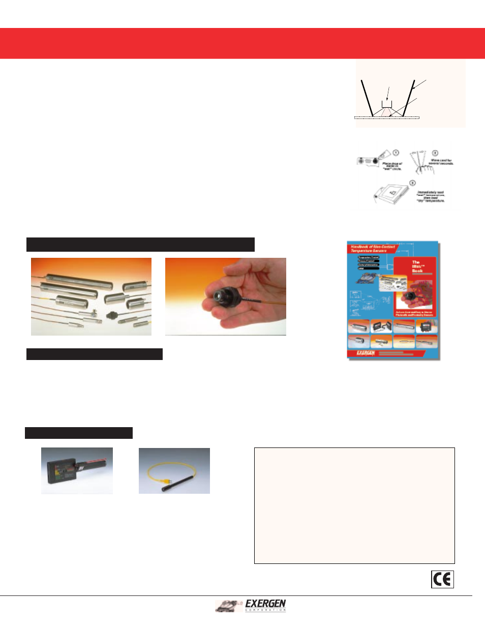 D-series handheld ir scanners, Microscanner e-series | Exergen D-Series User Manual | Page 5 / 6