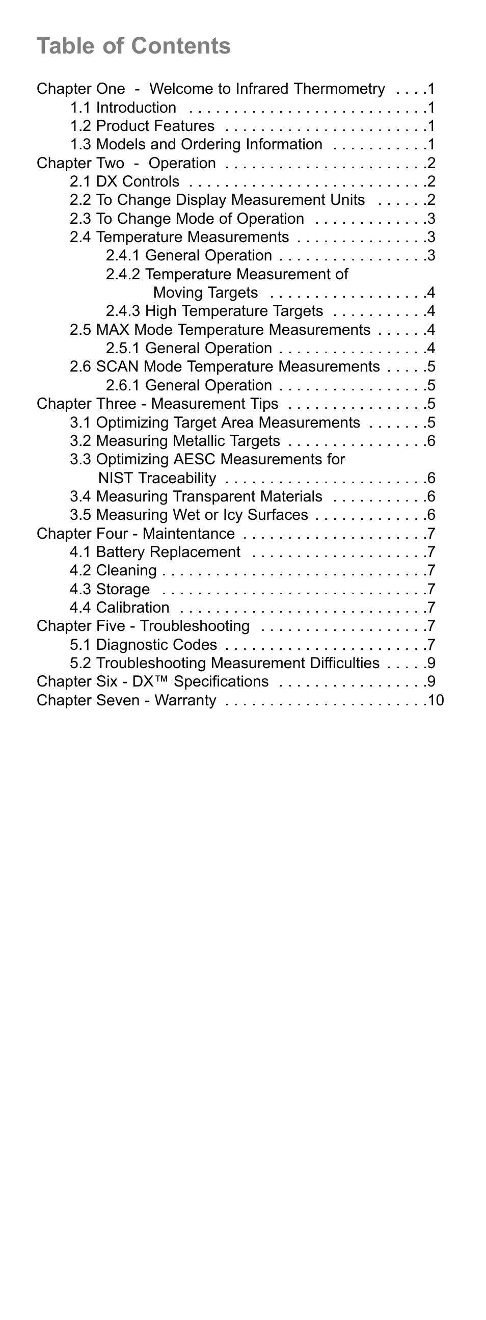 Exergen DX User Manual | Page 3 / 16