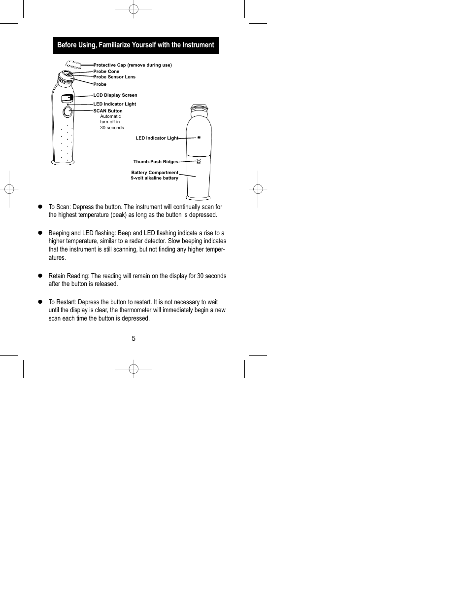 Exergen Temporal Scanner 2000C User Manual | Page 5 / 16