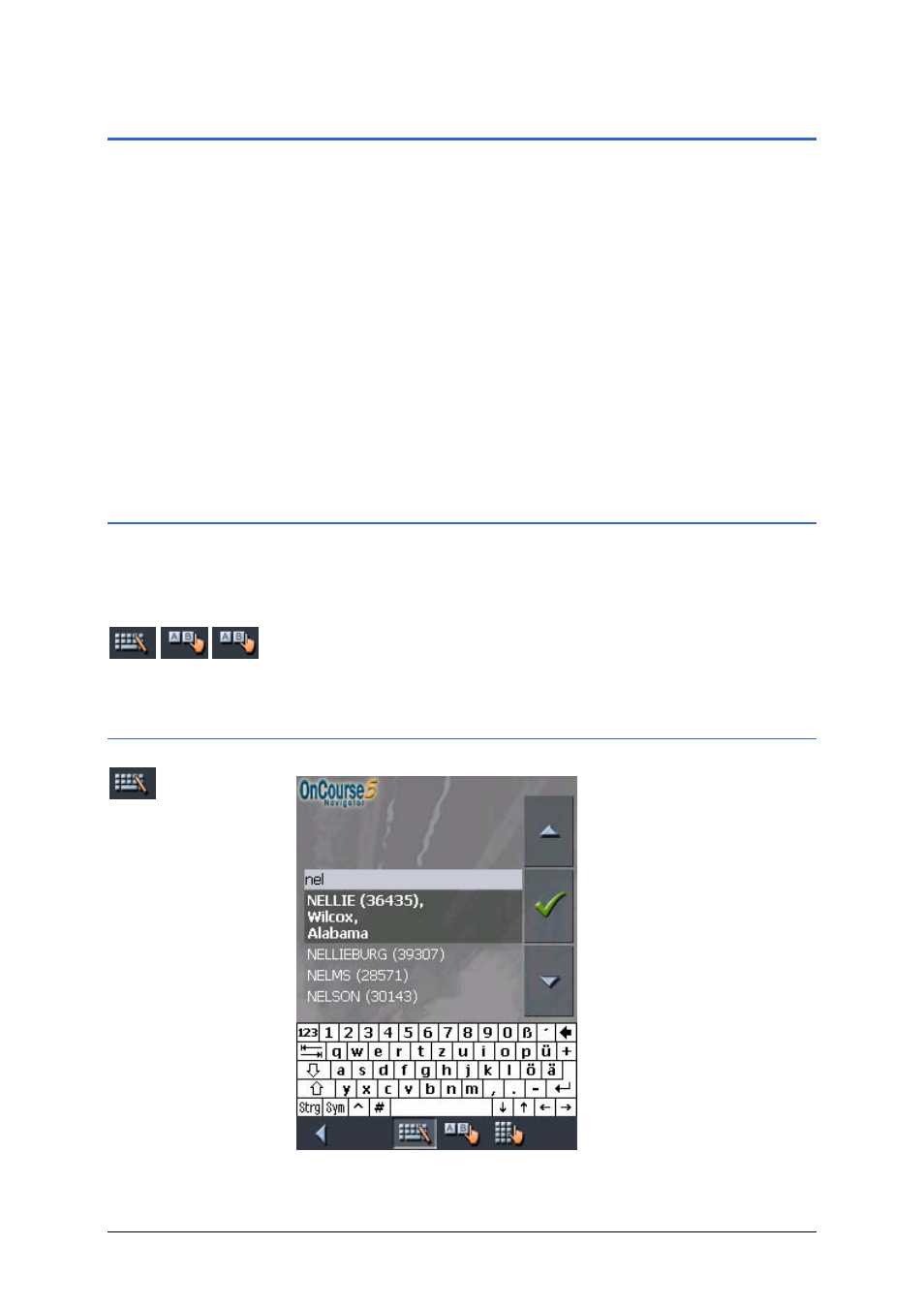 1 hardware keys, 2 software keyboard, 1 standard keyboard | Easy PocketNAV.com 5 User Manual | Page 28 / 135